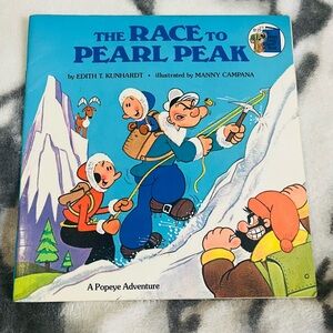 1982 VTG POPEYE Paperback Book: “The Race to Pearl Peak: A Popeye Adventure”